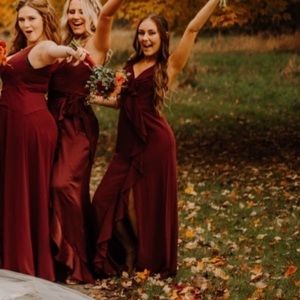 David’s bridal bridesmaid dress